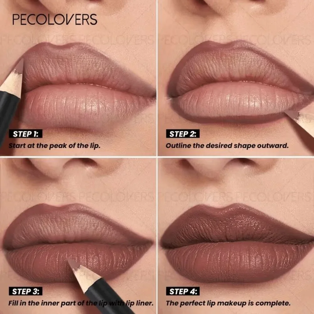 Lip Liner Matte Waterproof 2-in-1 Lip Pencil and Lipstick
